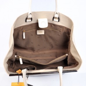 Fendi 2Jours Bag white Calfskin Leather