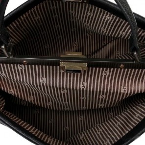Fendi Peekaboo Bag Black Calfskin Leather F2292