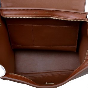 Celine Trapeze Bags Original Calf&Suede Leather Brown&Blue&White