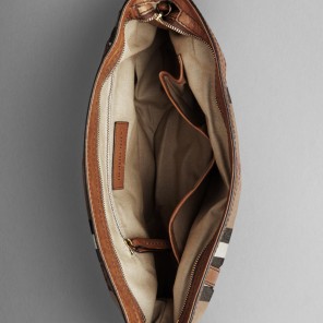 LARGE CHECK CROSSBODY BAG