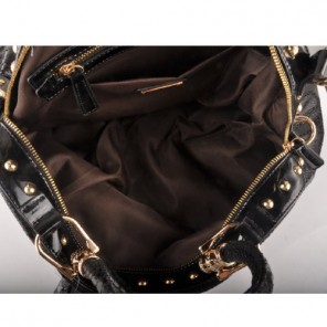 Miu Miu Snake Veins Tote Bags 90299 Black