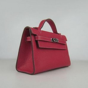 Hermes Kelly 22CM Cattle Neck Stripe Red