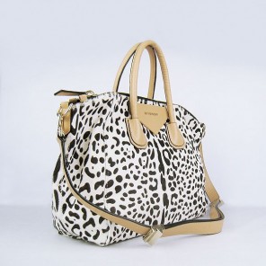 Givenchy Women Bags Antigona Shiny Lord Leopard Noir/Blanc