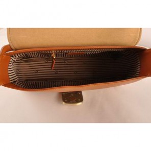 Fendi Chameleon Classic Saffiiano Leather Medium Shoulder Bag 2539 Tan