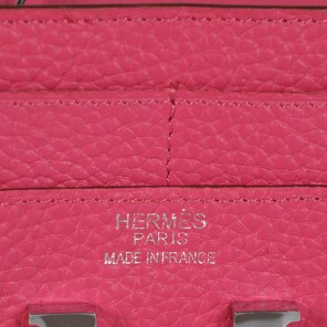 Hermes Constance Wallet clemence leather in Peach