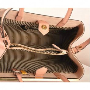 Fendi 2Jours Saffiiano&Ferrari Leather Tote Bag F2552M Pink