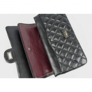 Chanel Classic Flap Bag A37587 Original Leather Black Silver