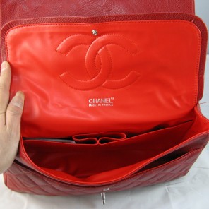 Chanel Red color with Silver chain