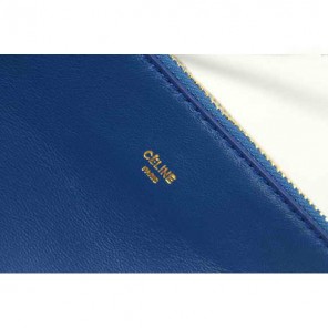 Celine Fashion Shoulder Bag Lambskin Blue