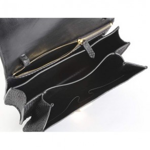 Celine Classic Medium in Box Snake Veins Black