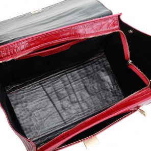 Celine Trapeze Bags Croco Leather 3042 Red