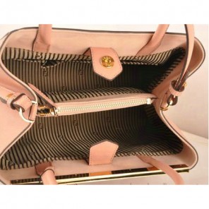 Fendi 2Jours Saffiiano Leather Tote Bag F2552S Pink