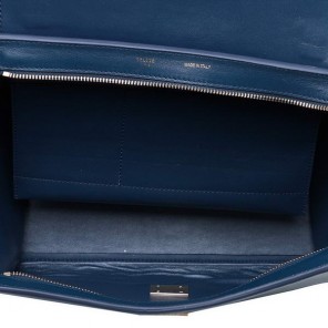 Celine Trapeze Bags Original Leather Brown&Royalblue&Green