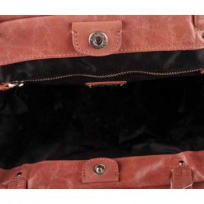 Miu Miu Tote Handbags Oil Wax Leather 8001 Pink