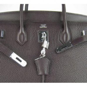 Hermes 40CM Dark Coffee (silver)