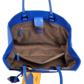 Fendi 2Jours Bag blue Calfskin Leather