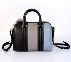 2013 Givenchy Lucrezia Calfskin leather bag 59267 black&blue&grey 59267