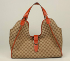 2013 Gucci Gucci GG Fabric Stirrup Shoulder Bag 296855 Camel 296855