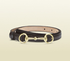 2013 Gucci brown leather belt with horsebit buckle 282349 BGH0G 2140