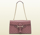 2013 Gucci emily dark pink guccissima chain shoulder bag 295402 AA61G 6224
