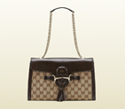 2013 Gucci emily original GG canvas chain shoulder bag 295402 FAFXG 9643