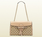 2013 Gucci emily original GG canvas shoulder bag 295402 FAFXG 8594