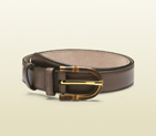2013 Gucci mauve leather belt with bamboo buckle 322954 A7M0T 5405