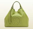 2013 Gucci soho apple green leather shoulder bag 282308 A7M0E 3502