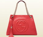 2013 Gucci soho begonia pink leather shoulder bag 308982 A7M0A 6620