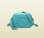 2013 Gucci soho light blue leather disco bag 308364 A7M0A 4616