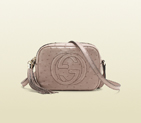 2013 Gucci soho light pink ostrich disco bag 308364 EJO0G 6812