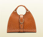 2013 Gucci stirrup cuir color ostrich top handle bag 277514 EG00G 2519