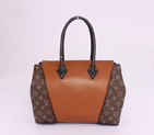 2013 Louis Vuitton Monogram Canvas Tote W bag PM M40941 Camel M40941