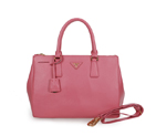 2013 Prada Classic Saffiano Tote Bag 1786 in Cherry pink 1786