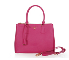 2013 Prada Classic Saffiano Tote Bag 1786 in Rose red 1786