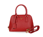 2013 Prada Saffiano Leather 25CM Two Handle Bag 0813 in Wine Red 0813