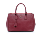 2013 Prada Saffiano Leather Tote Bag 2274 in Claret 2274