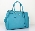 2013 Prada Saffiano Leather Tote Bag 2274 in Lake blue 2274