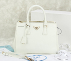 2013 Prada Saffiano Leather Tote Bag 2274 in White 2274
