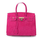 2014 Hermes Birkin 35CM Tote Bag Peach Nubuck Leather H35 Gold hardware H35
