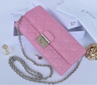 2014 Miss Dior Original leather wallet 3401 in Pink 3401