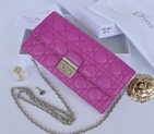 2014 Miss Dior Original leather wallet 3401 in Purple 3401
