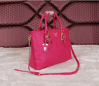 2014 Prada Calfskin Leather Tote Bag BN2645 Rose BN2645