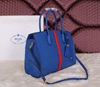 2014 Prada Saffiano Cuir Leather Tote Bag BN2788 Blue BN2788