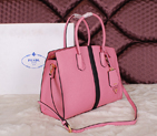 2014 Prada Saffiano Cuir Leather Tote Bag BN2788 Pink BN2788
