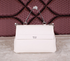 2014 Prada Smooth Leather Tote Bags BN2796 White BN2796