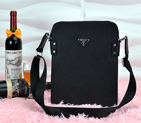 2014 Prada shoulder bag 11056 in Black 11056