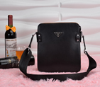 2014 Prada shoulder bag 11953 in Black 11953