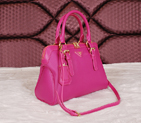 2014 Prada Grainy Leather Top Handle Bags BL1903 Rose BL1903