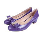 2015 Ferragamo patent leather bow shoes LFWS0021